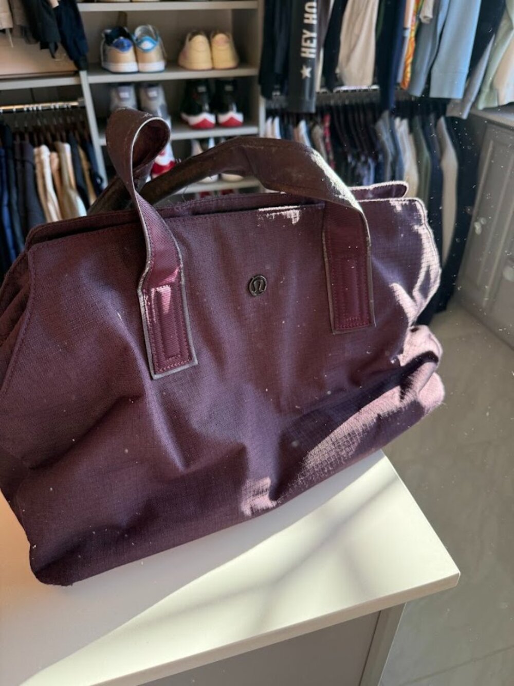 Lululemon Purple Workout Bag